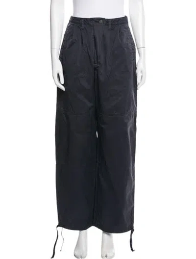 Pre-owned Moussy Wide Leg Pants In Blue
