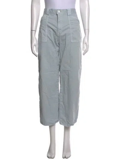 Pre-owned Moussy Wide Leg Pants In Blue/grey