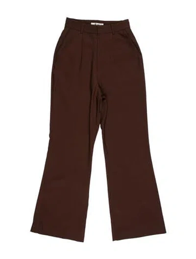 Pre-owned Moussy Wide Leg Pants In Brown