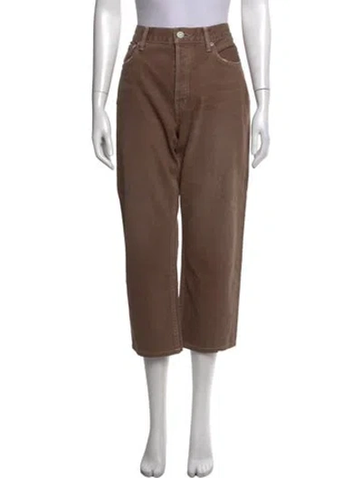 Pre-owned Moussy Wide Leg Pants In Brown