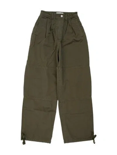 Pre-owned Moussy Wide Leg Pants In Green