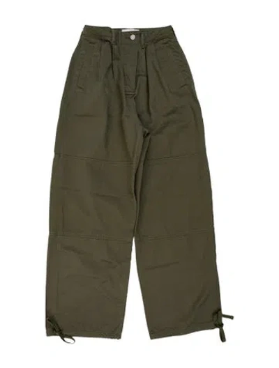 Pre-owned Moussy Wide Leg Pants In Green