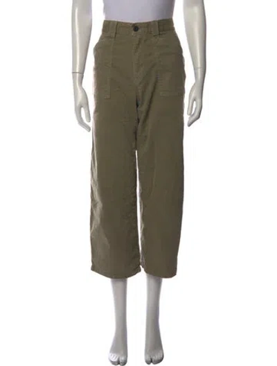Pre-owned Moussy Wide Leg Pants In Green
