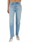 Moussy Cumberland Straight Jeans In Ltblu In Blue