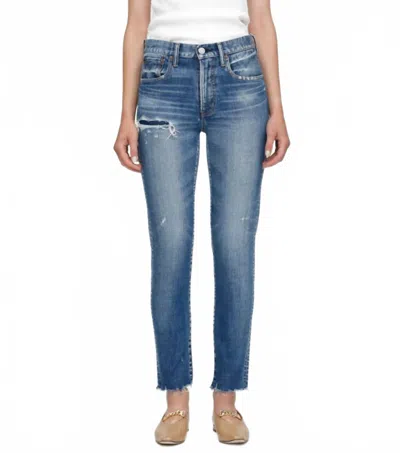 Moussy Women's Hammond Skinny Jeans In Light Blue In Brown