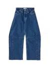 Moussy Women's Orchards Cocoon Jeans In Blue In Blue