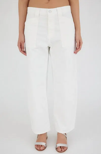 Moussy Women's Rancho Gusset Cargo Pants In White