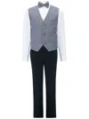 Moustache Almendra Vest Suit (set Of Four) In Grey