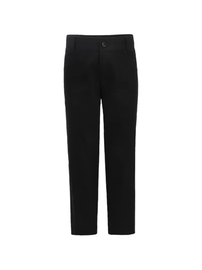 Moustache Kids' Belt-loop Trousers In Black