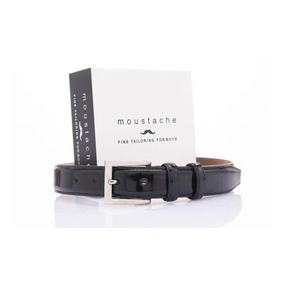 Moustache Kids'  Black Patent Leather Belt