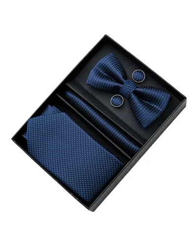 Moustache Kids'  Blue Dotted Tie Set