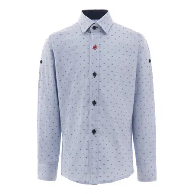 Moustache Blue Pinstripe Dress Shirt