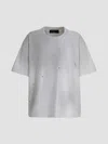 Moustache Splatter-print Oversized T-shirt In White