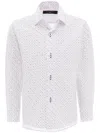 Moustache Circle Print Shirt In Weiss
