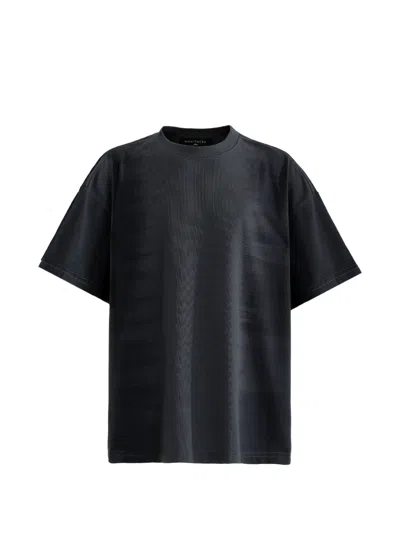 Moustache Crew-neck T-shirt In Black