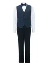 Moustache Ezio Navy Suit (set Of Four) In Blue
