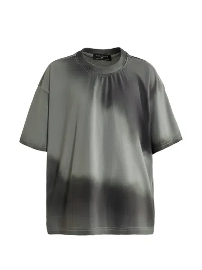 Moustache Gradient Tie-dye T-shirt In Black
