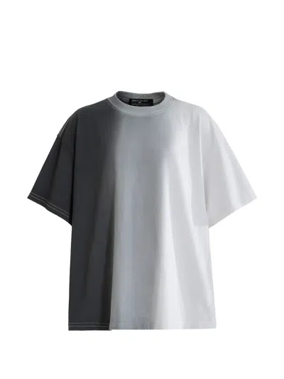 Moustache Gradient-effect Contrast-stitch T-shirt In Multi