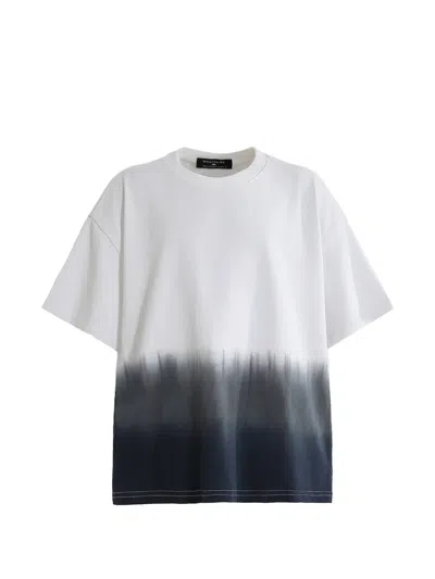Moustache Gradient-effect Short-sleeve T-shirt In Multi