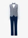 Moustache Gray Almendra Vest Outfit Set Grey In Gray