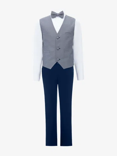 Moustache Gray Almendra Vest Outfit Set Grey