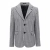 Moustache Gray Double Striped Blazer