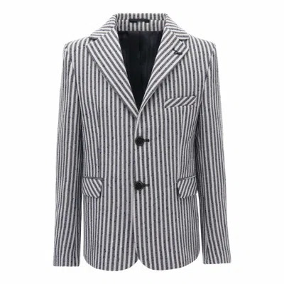 Moustache Gray Double Striped Blazer