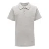 Moustache Mélange-effect Polo Shirt