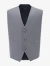 Moustache Gray Micro Print Vest & Bowtie Grey In Gray
