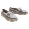 Moustache Kids'  Gray Suede Formal Laced Dress Shoes By Childsplay Clothing