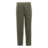 Moustache Green Casual Pants For Kid Boys In Olive Green