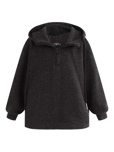 Moustache Kids' Half-zip Sweatshirt In Gray