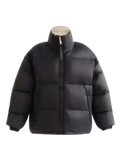 Moustache Kids' High-neck Puffer Jacket In Blue