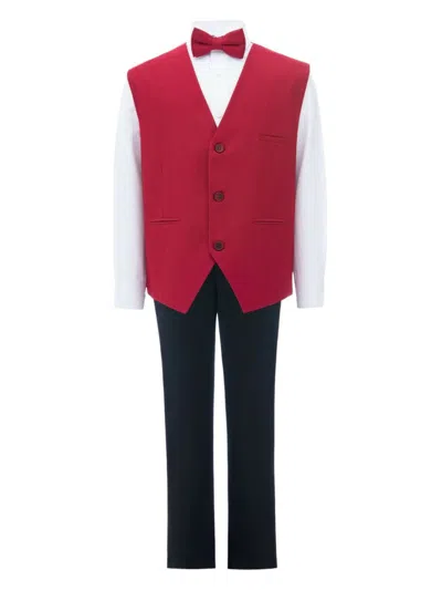 Moustache Kids' Lachian Vest Set In Blue