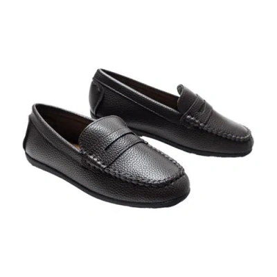 Moustache Kids'  Leather Penny Loafers In Brown