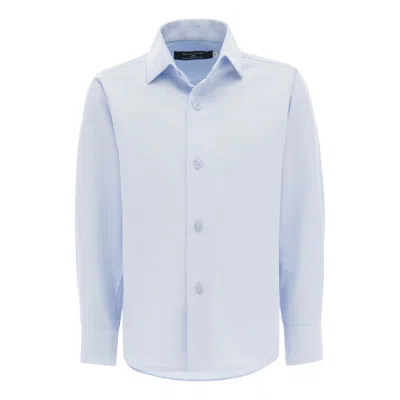 Moustache Light Blue Solid Dress Shirt