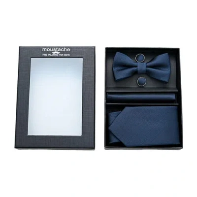 MOUSTACHE MOUSTACHE LINED TIE SET
