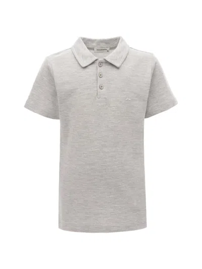 Moustache Little Boy's & Boy's Solid Polo Shirt In Grey