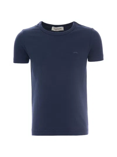 Moustache Little Boy's & Boy's Solid T-shirt In Blue