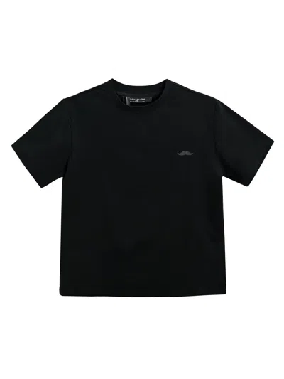 Moustache Kids' Little Girl's & Girl's T-shirt With Mustache Detail In Black