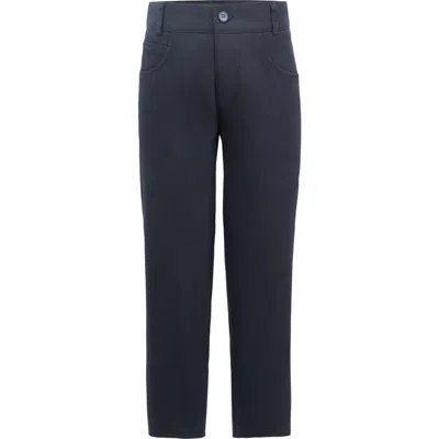 Moustache Kids'  Modern Dress Pants In Dark Blue