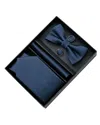 Moustache Navy Blue Tie Set