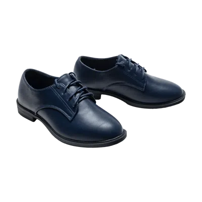 Moustache Kids'  Navy Derby Dress Shoes By Childsplay Clothing In Blue