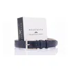 Moustache Navy Dotted Leather Belt