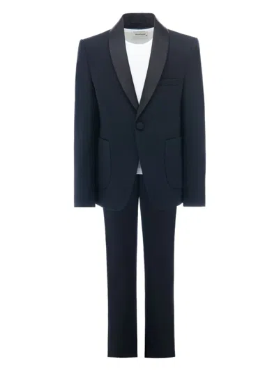 Moustache Kids' Navy Hendrix Suit (set Of Three) In Blue