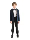 Moustache Navy  Shawl Lapel Tuxedo Set By Childsplay Clothing