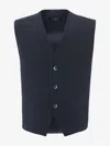 Moustache Navy Solid Vest & Bowtie Blue In Blue