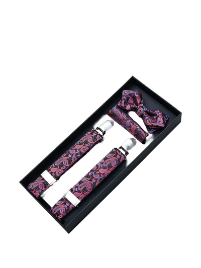 Moustache Kids' Paisley-jacquard Accessory Set In Multi