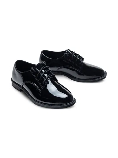 Moustache Kids' Patent-finish Oxford Shoes In Black