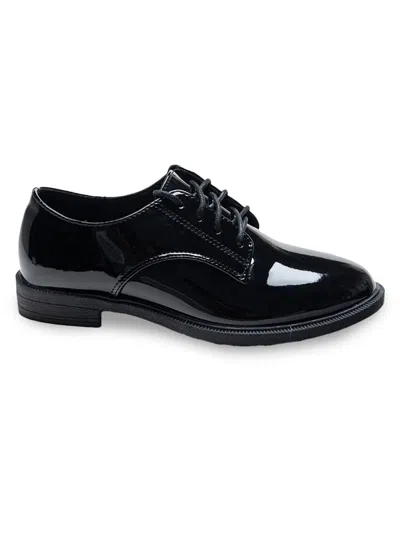 Moustache Patent Oxford Laced Dress Shoes In Multi